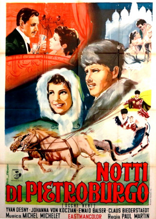 1960 * Manifesto 2F Cinema "Notti di Pietroburgo - Ivan Desny, Ewald Balser" Drammatico (B)