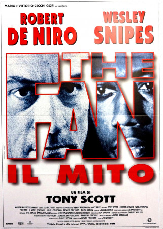 1996 * Manifesto 2F Cinema "The Fan - Il Mito - Robert De Niro, Wesley Snipes" Drammatico (A-)