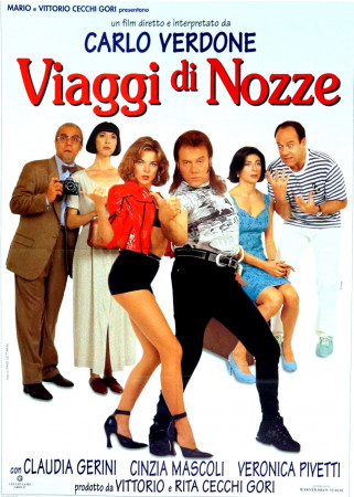 1995 * Manifesto 2F Cinema "Viaggi di Nozze - Carlo Verdone, Claudia Gerini" Commedia (A-)