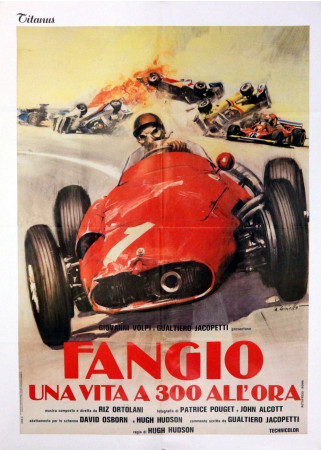 1980 * Manifesto 2F Cinema "Fangio Una Vita a 300 all'Ora – Juan Manuel Fangio" Documentario (B+)