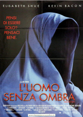 2000 * Manifesto 2F Cinema "L'uomo Senza Ombra - Elisabeth Shue, Kevin Bacon" Horror (B)