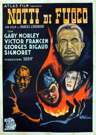 (1937) * Manifesto 2F Cinema "Notti di Fuoco - Gaby Morlay, Victor Francen" Drammatico (B)