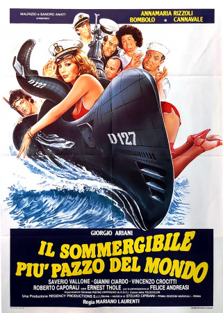 1982 * Manifesto 2F Cinema "Il Sommergibile più Pazzo del Mondo - Bombolo" Commedia (B+)