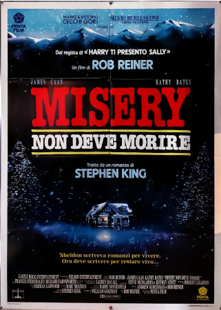 1990 * Manifesto 2F Cinema "Misery non Deve Morire - Stephen King, James Caan, Kathy Bates" Horror (B+)