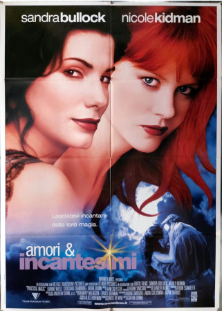 1998 * Manifesto 2F Cinema "Amori e Incantesimi - Sandra Bullock, Nicole Kidman" Commedia (B+)
