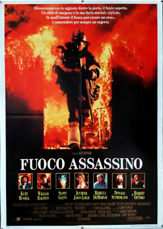 1991 * Manifesto 2F Cinema "Fuoco Assassino - Kurt Russell, Robert De Niro" Avventura (B+)