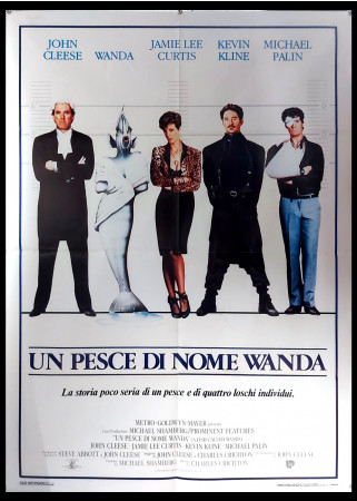 1988 * Manifesto 2F Cinema "Un Pesce di Nome Wanda - Jamie Lee Curtis, Kevin Kline" Commedia (B+)