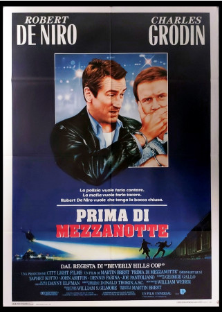 1988 *  Manifesto 2F Cinema "Prima di Mezzanotte - Robert De Niro, Charles Grodin" Poliziesco (B+)