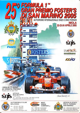 2005 * Volantino Pubblicità "25° Gran Premio di San Marino, Formula 1 - CREMONINI" (A)