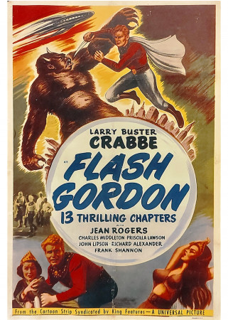 1940 (2000) * Manifestino, Poster Repro "Flash Gordon - Larry Buster Crabbe" (A)