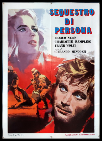 1967 * Manifesto 2F Cinema "Sequestro di Persona - Charlotte Rampling, Franco Nero" Drammatico (B+)