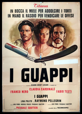1974 * Manifesto 2F Cinema "I Guappi - Fabio Testi, Claudia Cardinale, Franco Nero" Drammatico (B-)