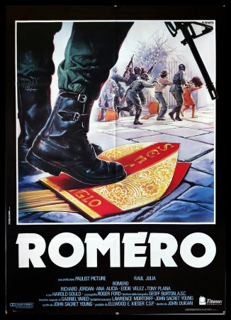 1989 * Manifesto 2F Cinema "Romero - Richard Jordan, Eddie Velez, Ana Alicia" Drammatico (B+)