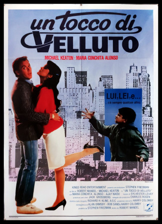 1987 * Manifesto 2F Cinema "Un Tocco di Velluto - Michael Keaton, Maria Conchita Alonso" Commedia (B+)