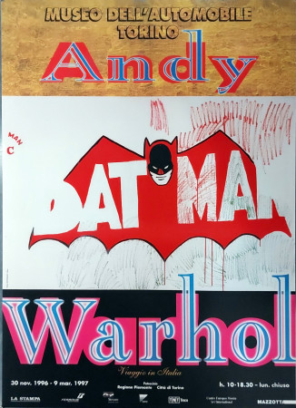 1997 * Poster Originale "Batman, Museo dell'Automobile Torino  - Andy Warhol" Italia (A)