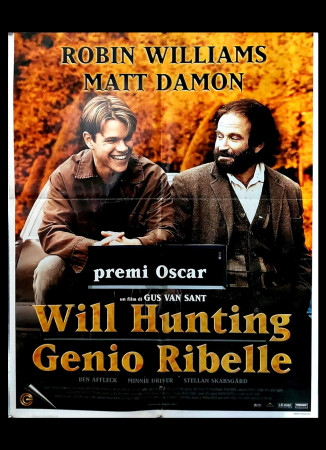 1998 * Poster Soggettone Cinema "Will Hunting Genio Ribelle - Robin Williams, Matt Damon" Rifilato Drammatico (B+)