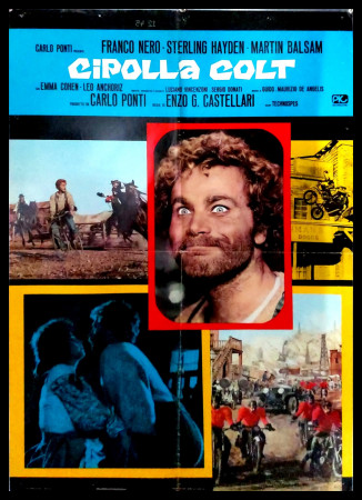 1975 * Poster Soggettone Cinema "Cipolla Colt - Franco Nero, Sterling Hayden, Martin Balsam" Western (B)