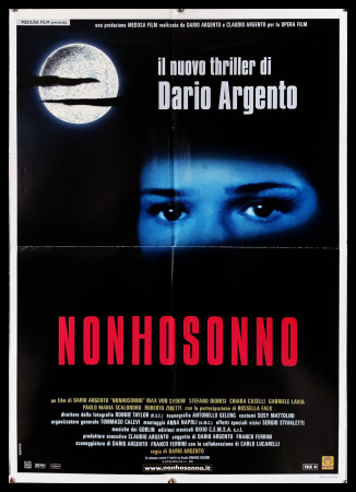 2000 * Poster Soggettone Cinema "Nonhosonno - Rossella Falk, Stefano Dionisi, Chiara Caselli"  Giallo (B+)