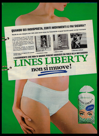 Anni ' 70  * Pubblicità Originale "Lines, Liberty" Italia