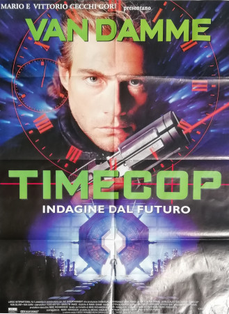 1995 * Manifesto Pubblicitario Originale "Timecop - Indagine Dal Futuro - Jean-Claude Van Damme" Non Telato