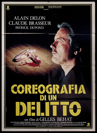 1992 * Manifesto 2F Cinema "Coreografia di Un Delitto - Claude Brasseur, Alain Delon" Giallo (B+)