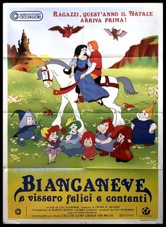 1988 * Manifesto 2F Cinema "Biancaneve E Vissero Felici E Contenti - L. Scheimmer" Animazione (B)