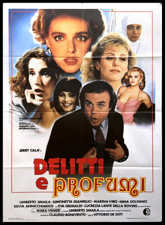 1988 * Manifesto 2F Cinema "Delitti E Profumi - Jerry Calà, Mara Venier" Commedia (B+)