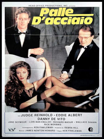 1986 * Manifesto 2F Cinema "Palle d'Acciaio - Danny DeVito, Jane Seymour" Commedia (B+)