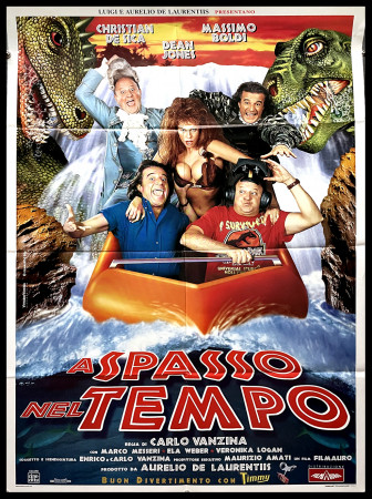 1996 * Manifesto 2F Cinema "A Spasso Nel Tempo - Christian De Sica, Massimo Boldi" Comico (B+)