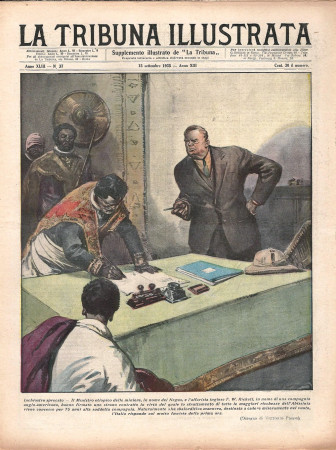 1935 * Rivista Storica Originale "La Tribuna Illustrata (N°37) - Inchiostro Sprecato"