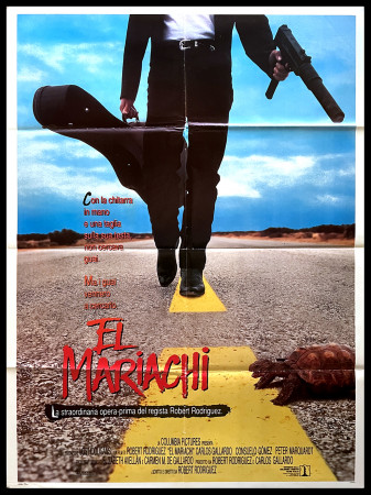 1992 * Manifesto 2F Cinema "El Mariachi - Carlos Gallardo, Consuelo Gomez" Avventura (A-)