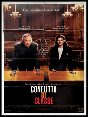 1991 * Manifesto 2F Cinema "Conflitto di Classe - Gene Hackman, Mary Elizabeth Mastrantonio" Drammatico (B+)