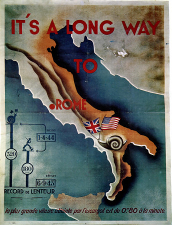 ND (WWII) * Propaganda di Guerra Riproduzione "Governo di Vichy - È Lunga La Via Per Roma" in Passepartout
