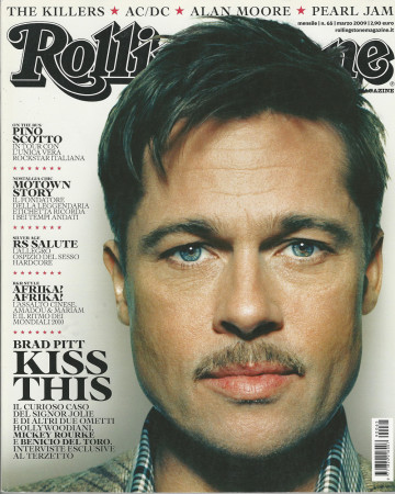 2009 (N65) * Copertina Rolling Stone Originale "Brad Pitt" in Passepartout