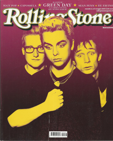 2009 (N67) * Copertina Rolling Stone Originale "Green Day" in Passepartout