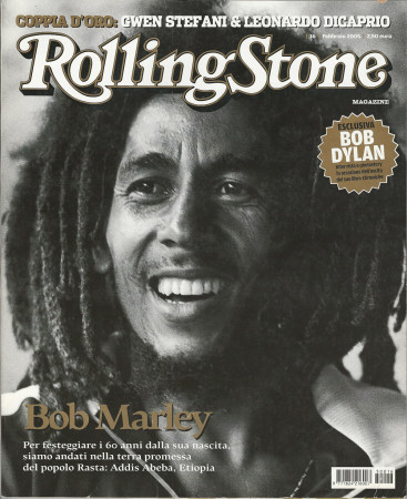 2005 (N16) * Copertina Rolling Stone Originale "Bob Marley" in Passepartout