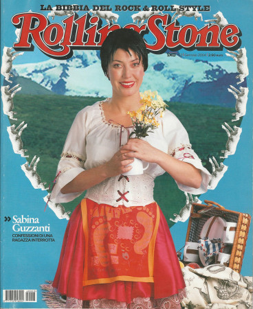 2004 (N3) * Copertina Rolling Stone Originale "Sabrina Guzzanti" in Passepartout