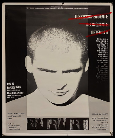 1993 * Manifesto, Poster Arte "Immagini dal Carcere - Rimini, Daniele Ronchi" Italia (B)