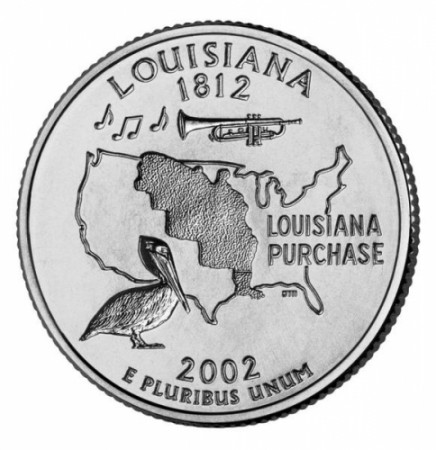 2002 * Quarto di dollaro Stati Uniti Louisiana (P)