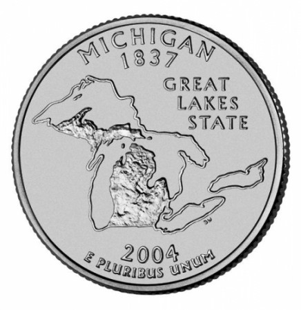 2004 * Quarto di dollaro Stati Uniti Michigan (P)