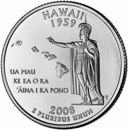 2008 * Quarto di dollaro Stati Uniti Hawaii (D)