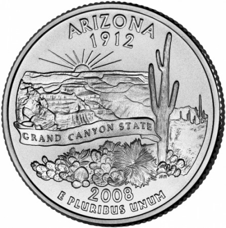 2008 * Quarto di dollaro Stati Uniti Arizona (D)