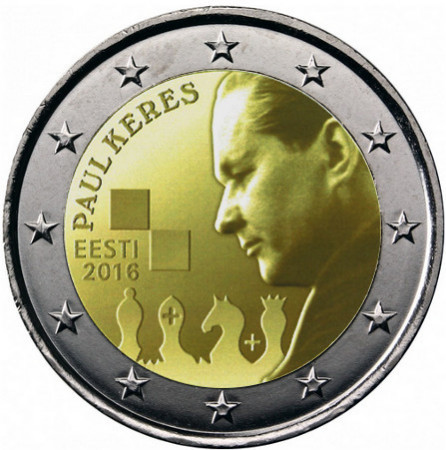 2016 * 2 Euro ESTONIA "100º Nascita di Paul Kérès" UNC