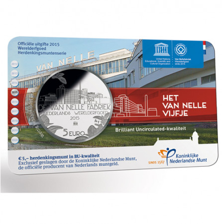 2015 * 5 Euro OLANDA "Fabbrica Van Nelle" - Coincard