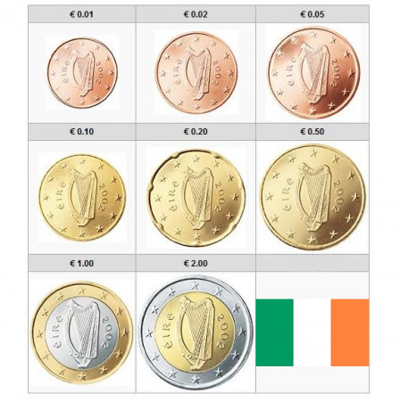 2015 * Serie 8 Monete Euro IRLANDA FDC