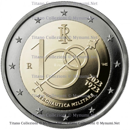 2023 * 2 Euro ITALIA "100º Anniversario dell'Aeronautica Militare" PROOF