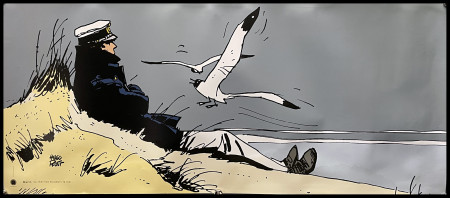 2007 * Manifesto, Poster Arte "Hugo Pratt, Corto Maltese - Marin, Tu Cheriras Toujours la Mer.." Italia (B)