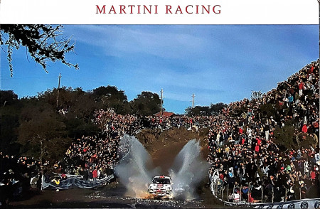 2001 * Poster Originale "Ford Focus Martini Racing, Colin Steele McRae, Guado tra Pubblico" (A)