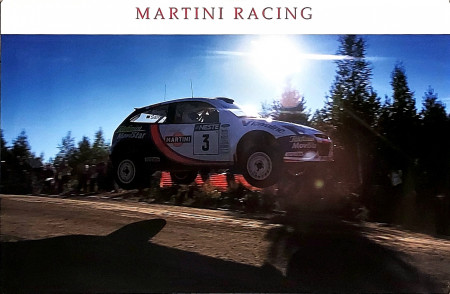 2001 * Poster Originale "Ford Focus Martini Racing, Carlos Sainz, Salto Fianco" (A)