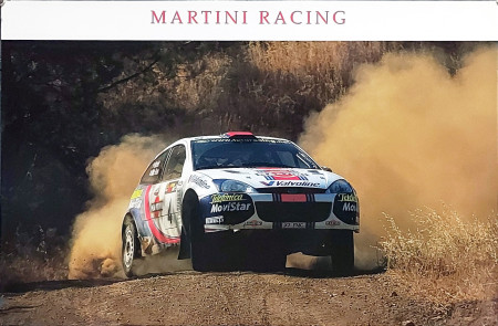 2001 * Poster Originale "Ford Focus Martini Racing, Colin Steele McRae, Sbandata su Terra" (A)